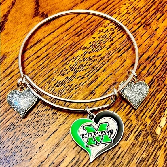 Marshall University Adjustable Bracelet New Handmade Charm Collegiate Sunbelt - Picture 1 of 5